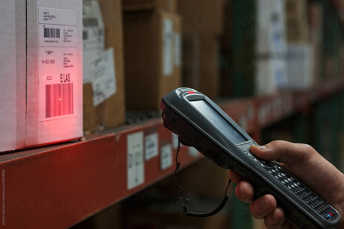 Scanning a package barcode with a mobile device